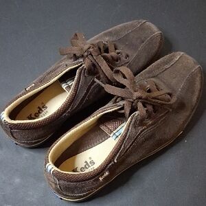 Keds Women's Dark Chocolate Brown Suede Sneakers